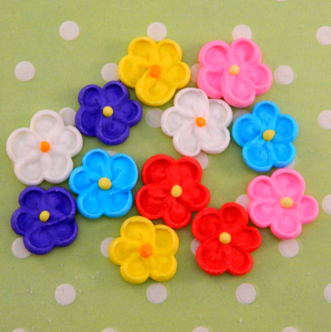 Royal Icing Drop Flower Assortment