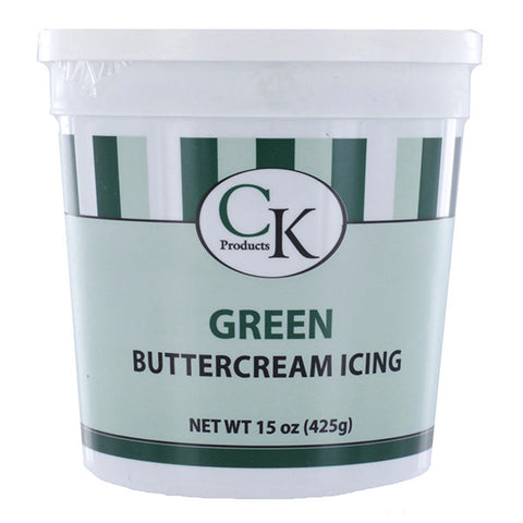 Green Buttercream Icing- 15 oz Container