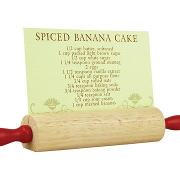 Rolling Pin Recipe Card Holder