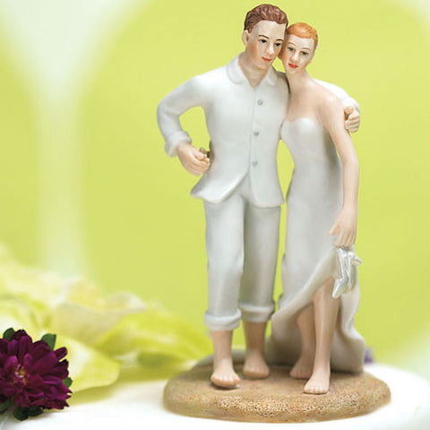 Beach Bride & Groom Cake Topper