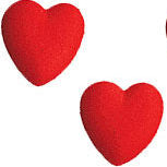 Red Heart Sugar Pieces