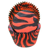 Black & Red Zebra Print Cupcake Liners
