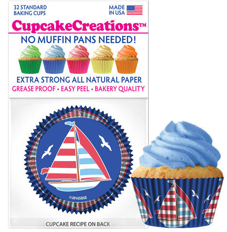 Sailboat Cupcake Liners