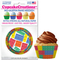 Building Blocks Cupcake Liners
