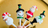 Christmas Santa Snowman Full Figure Toppers