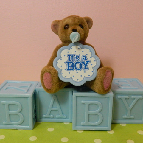 "It's A Boy" Bear Topper