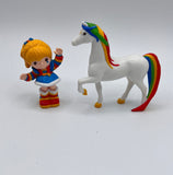 Rainbow Brite Figurine / Vintage Old New Stock Rainbow Brite & Starlite Horse / 80's VINTA