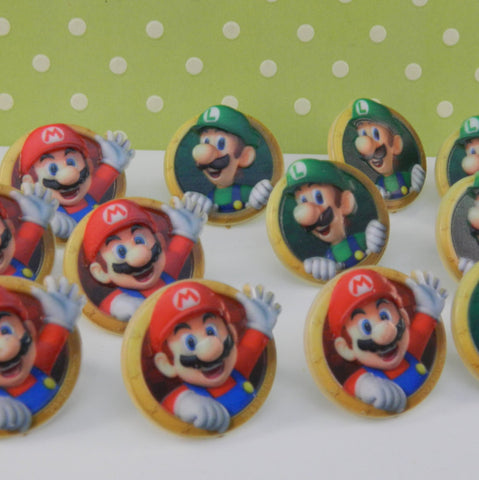 Super Mario Brothers Cupcake Rings