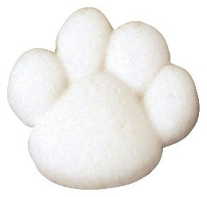 White Paw Print Sugar Pieces