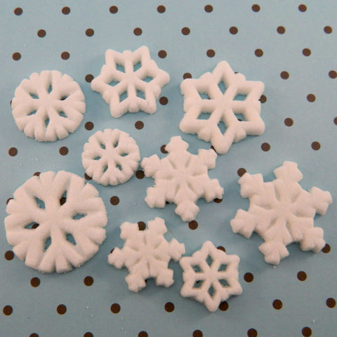 Edible Snowflake Sugar Pieces