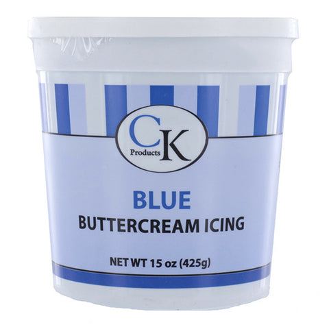 Blue Buttercream Icing- 15 oz Container