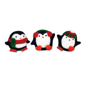 Playful Sugar Penguin Decorations