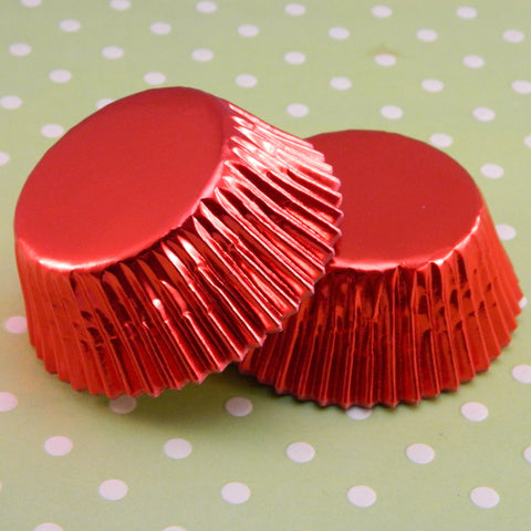 Red Foil Cupcake Liners