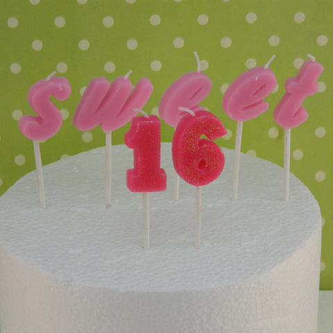 Sweet 16 Birthday Candles