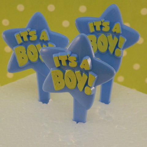 It's a Boy Cupcake Picks