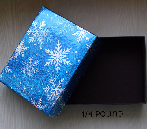 1/4 lb Snowflake Box