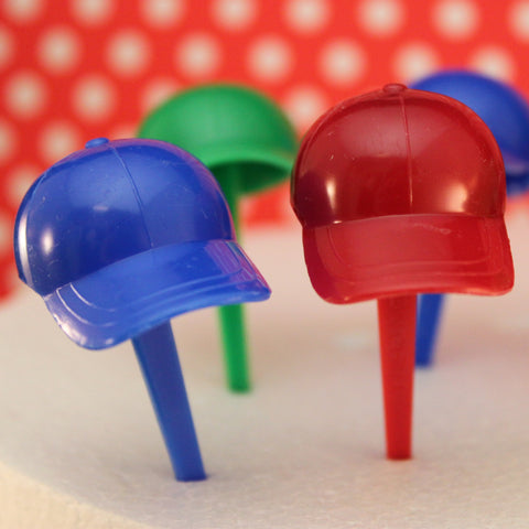 Ball Cap Cupcake Picks