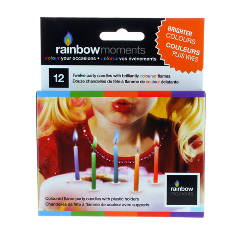 Colored Flame Birthday Candles