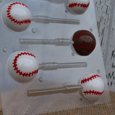 Baseball Lollipop Candy Mold