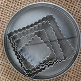 Fluted Square Cookie Cutter Set