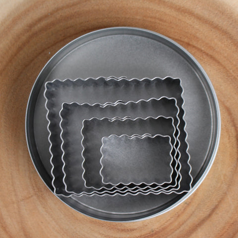 Fluted Rectangle Cookie Cutter Set
