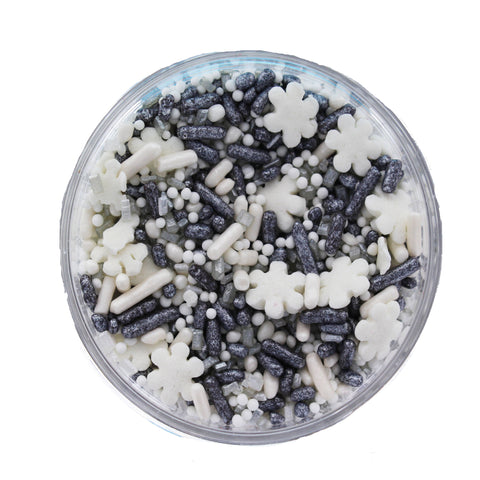 Sliver Snowflake Sprinkle Mix