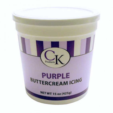 Purple Buttercream Icing- 15 oz Container