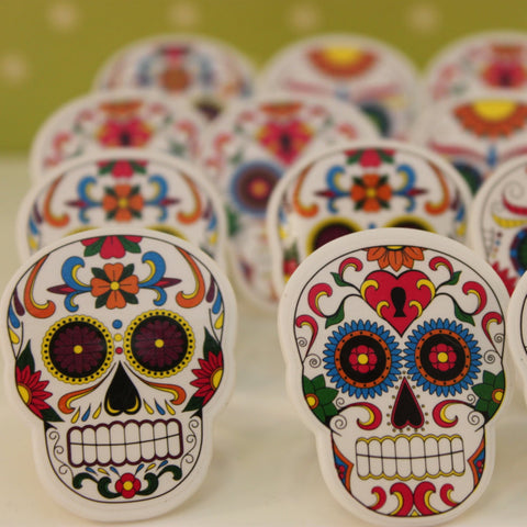 Mexican Skull Cupcake Rings