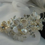 Freshwater Pearl Flower Headband / Headpiece