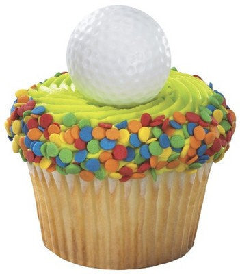 Golf Ball Cupcake Rings