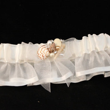 Seashell Garter/ Beach Theme Wedding/ Bride/ Destination Wedding