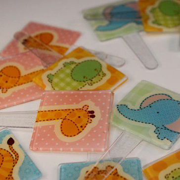 Baby Shower Safari Animals Cupcake Picks