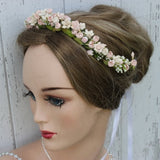 Floral Bridal Headpiece/ Garden Wedding / Flower girl crown / Wedding hair accessory