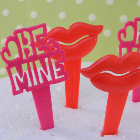 Lips & Be Mine Cupcake Picks