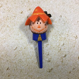 Scarecrow Toppers 12 / Fall Cupcakes / 3-D Scarecrow Cupcakes / Vintage 1990's Halloween Toppers / DIY Easy 3-D Scarecrow Cupcakes