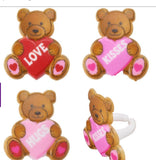 Valentine Bears Cupcake Rings