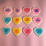 Valentine Sugar Heart Toppers