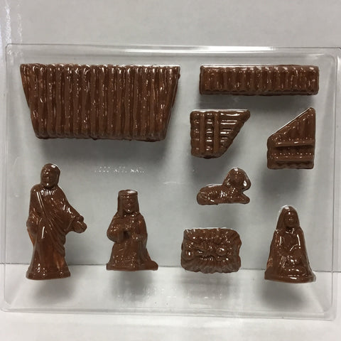Nativity Mold / Chocolate Molds / Christmas Molds / Nativity and 3-D Stable Mold / Jesus Birthday Chocolate Mold Nativity / Christmas 2023
