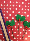 Gum Paste Holly Leaves