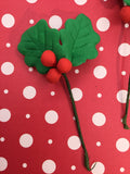 Gum Paste Holly Leaves