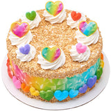 Rainbow Color Prism Hearts