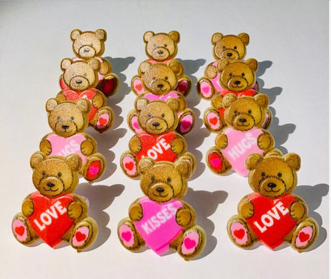 Valentine Bears Cupcake Rings