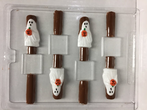 Ghost Pretzel Candy Mold  / Halloween Chocolate Molds / DIY Chocolate Pretzels