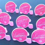 Pink NFL Helmet Rings