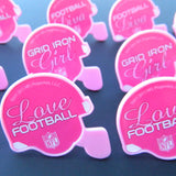 Pink NFL Helmet Rings