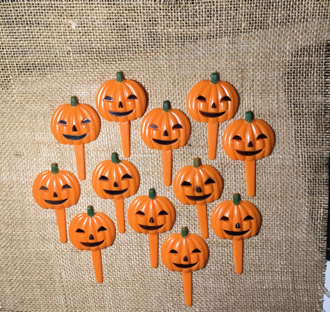 Pumpkin Cupcake Picks