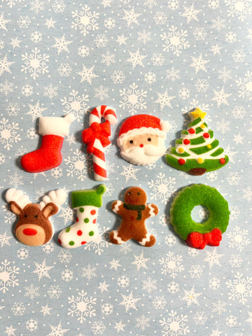 Holly Jolly Sugar Piece Assortment (8)