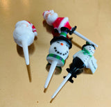 Christmas Santa Snowman Full Figure Toppers