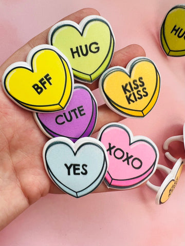 Conversation Hearts Rings