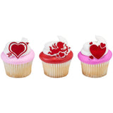 Valentines Day Cupid Heart Rings